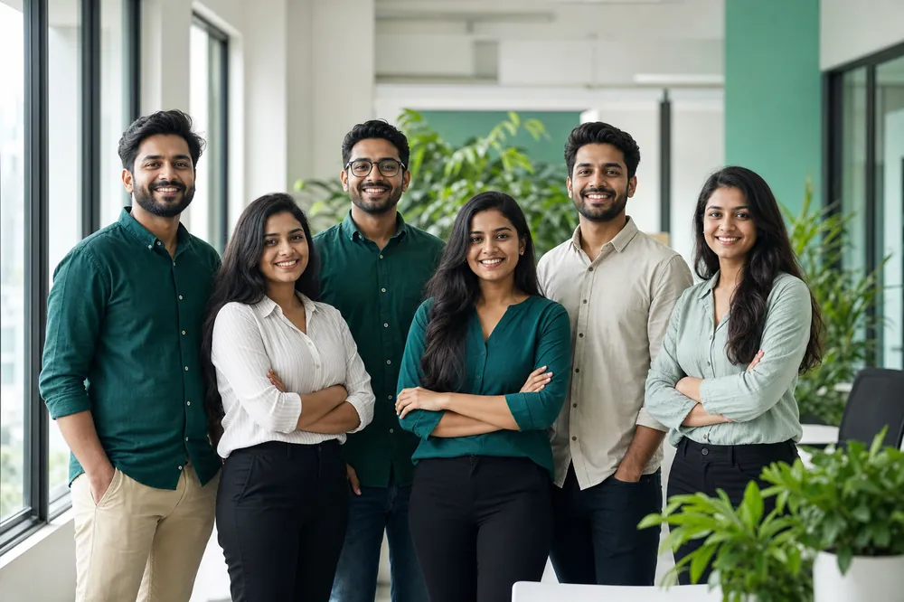 The Blucor Techno team at their Kharadi, Pune office