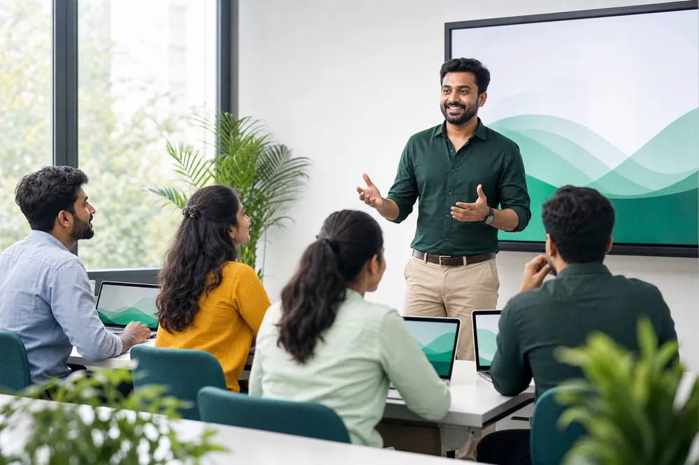 Digital marketing course training session at Blucor Techno School of Digital Marketing, Kharadi