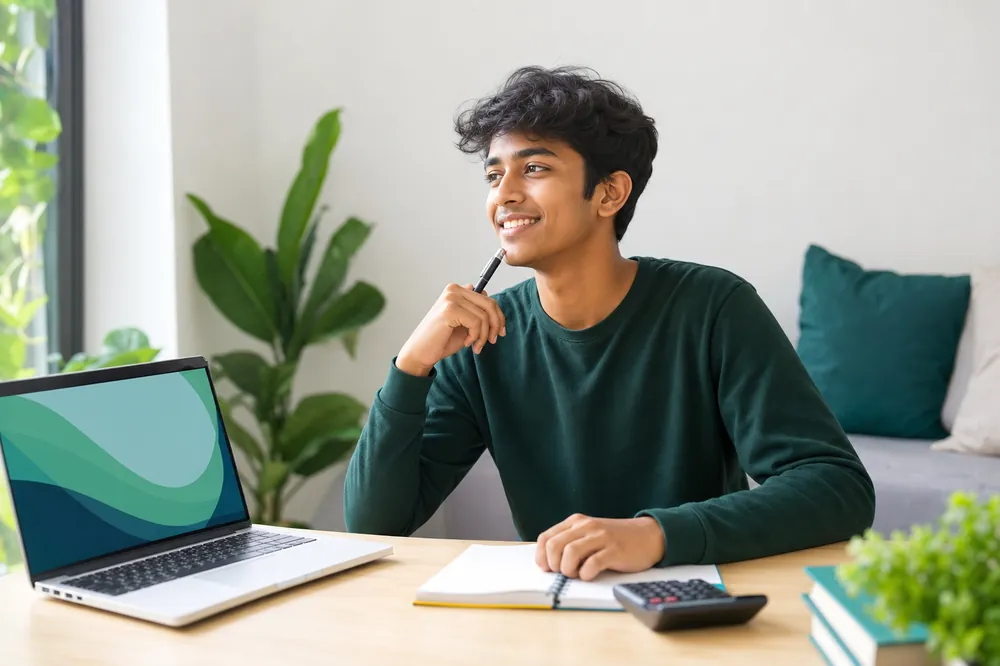 Student planning digital marketing course fees and budget in Pune
