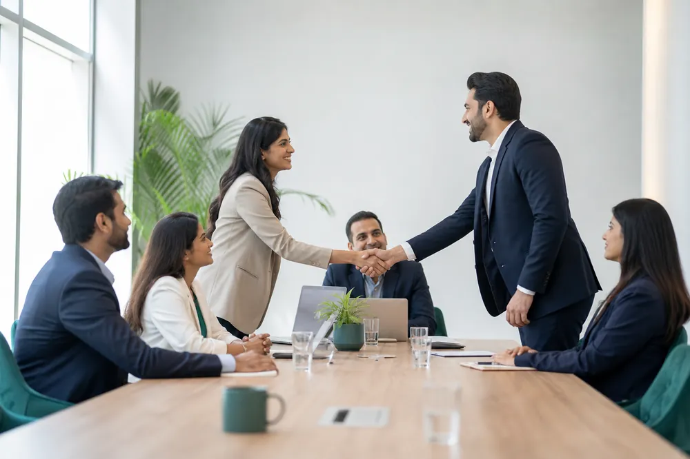 B2B digital marketing and lead generation meeting in Kharadi, Pune