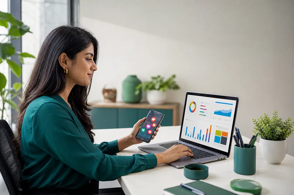 Meta (Facebook & Instagram) ads specialist managing social campaigns at Blucor Techno Kharadi